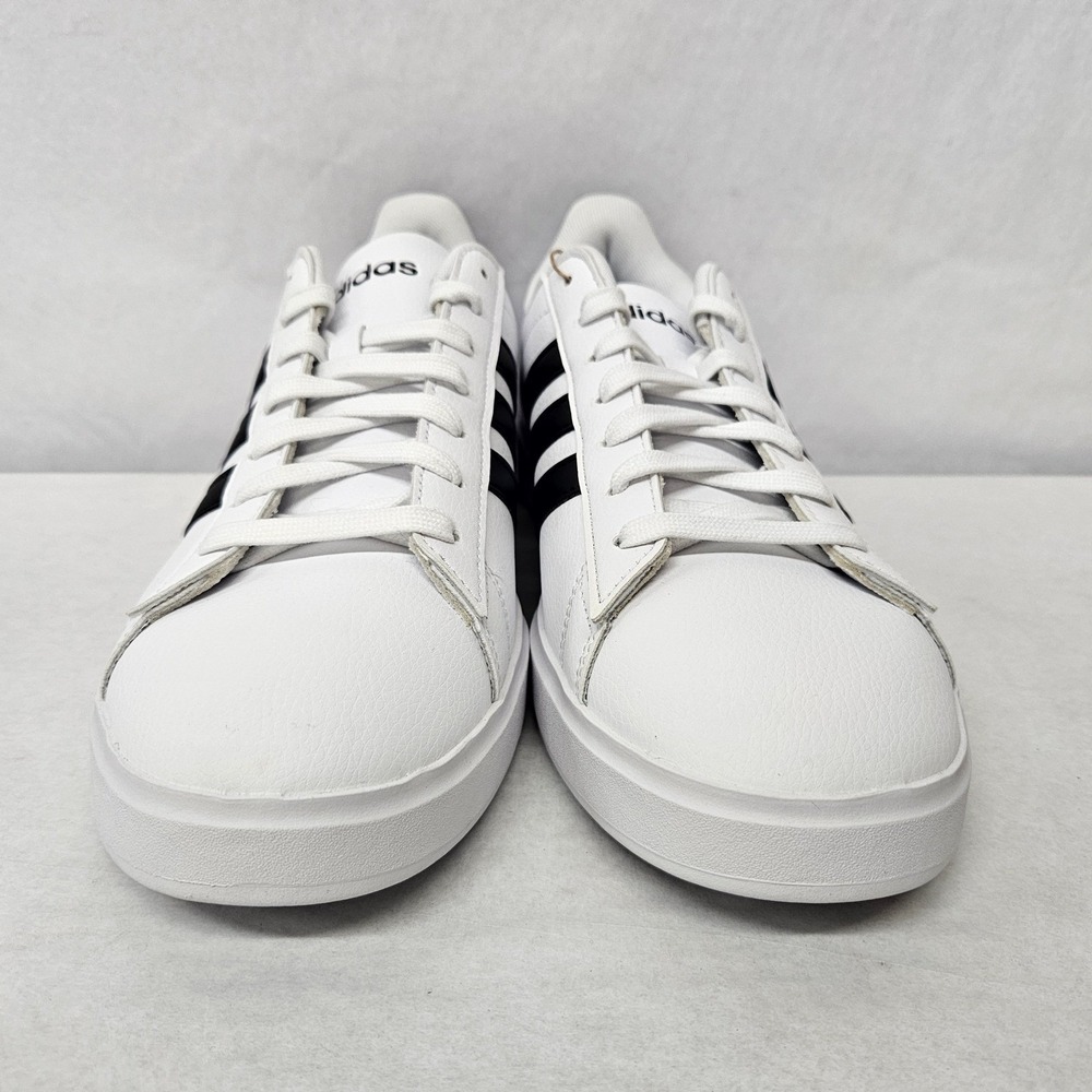 Adidas Grand Court 2.0 Tennis Sneakers GW9195 White Black‎ Mens Size 9.5 - Picture 4 of 9